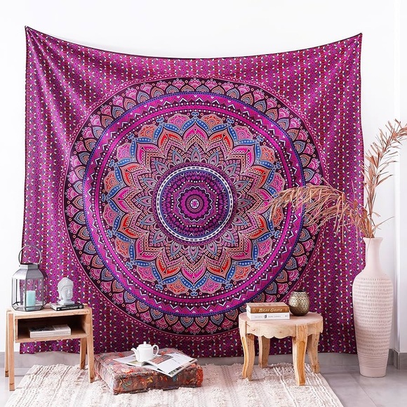 Other - *Gorgeous* Bohemian Mandala Large XL Tapestry 100% Cotton Made In India